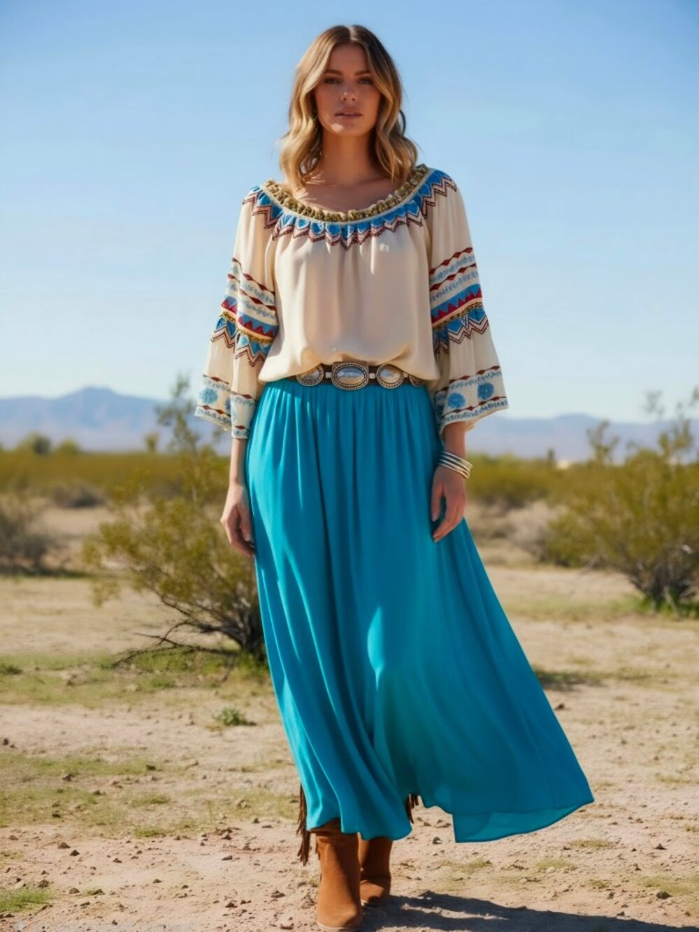Vintage Collection Embroidered Fiesta Blouse